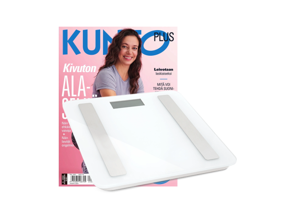 Kehonkoostumusvaaka + 4 nroa KUNTO PLUS -lehteä